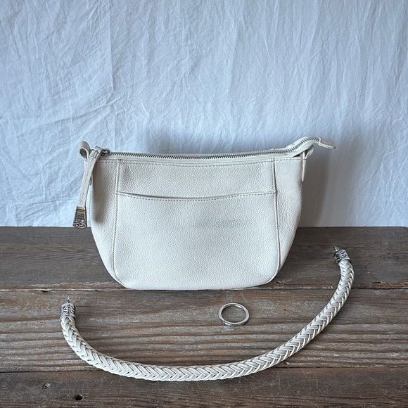 Brighton Handbags - Brighton Cream Leather Wristlet Clutch